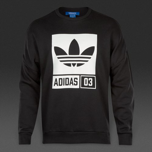 Adidas Originals Street Graphic Crew Black for Men
